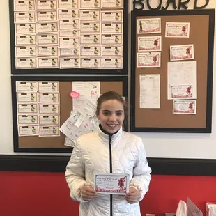 We are very proud for our Mathlete who aced in her math test