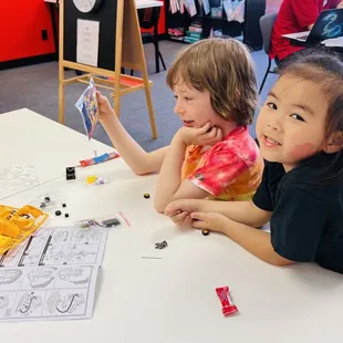 Robotic camp - students learn Math first then put together a robot.