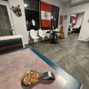 Complimentary corn nuts