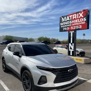 Chevrolet Blazer ceramic tint applied