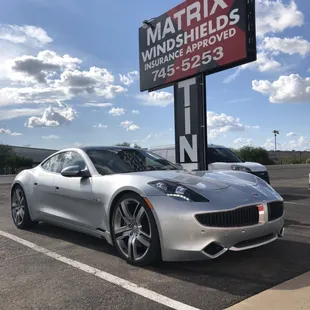 Fisker chip repair done at Matrix.