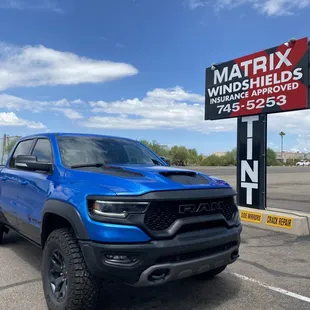 2022  Ram TRX coming in for windshield replacement with calibration and UV kit Ceramic