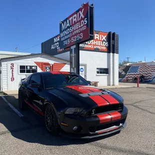 Ceramic tint on Mustang Shelby gt500 Super Snake with Lifetime warranty