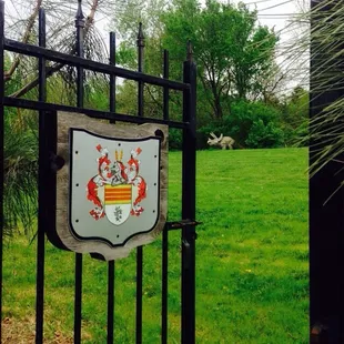 Dinosaurs roam the grounds.