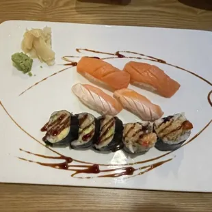 food, sushi, sushi and sashimi, sashimi