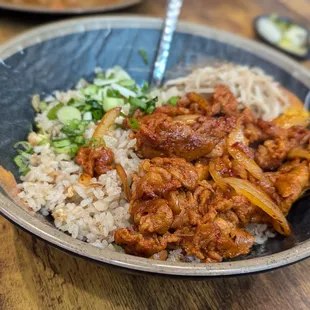 Spicy pork rice