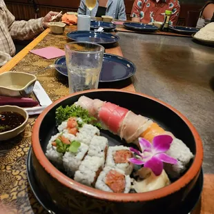 Spicy Tuna Roll &amp; Rainbow Roll