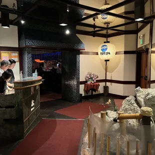 two people at the counter