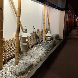 interior, sushi and sashimi