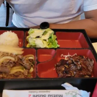 Dinner Combo, Beef Teriyaki and Beef Bulgogi