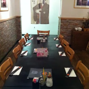 Back room at Matsu Sushi - great place for work lunch or dinner meeting.