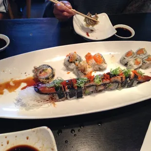 food, sashimi, sushi and sashimi, sushi