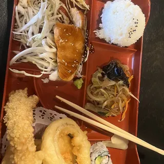 Lunch Box C with Salmon Combo
