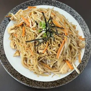 Stir Fried Ramen with Chicken