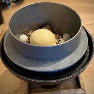 Rice pudding w ice cream, will likely order this every time