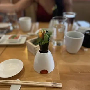 Hand Roll Toro - omakase tasting