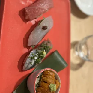 sushi and sashimi, food