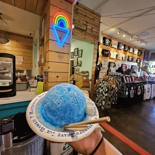 Blue Vanilla w/ mochi