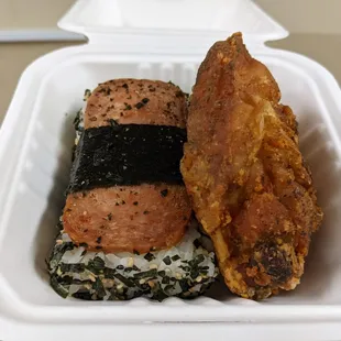 Spam musubi fried Chicken