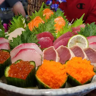 sushi, sushi and sashimi, food, sashimi