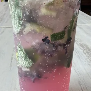 Blueberry Cucumber Mojito