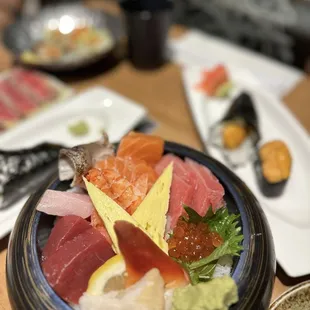 food, sushi and sashimi