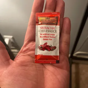 Most expensive packet of sriracha I've ever purchased im scared to waste a drop