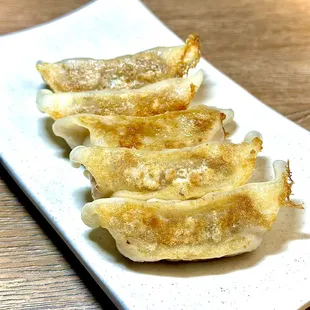 Pan fried pork gyoza