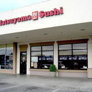 the front of the restaurant