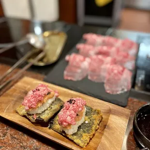 Tuna wagyu wrap