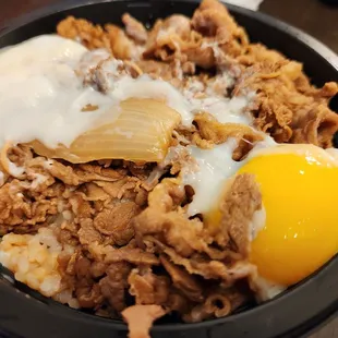 Mini Beef Rice Bowl with Ontama Egg