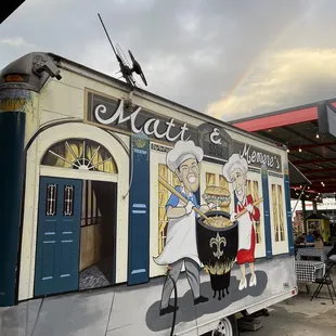 the exterior of a food truck