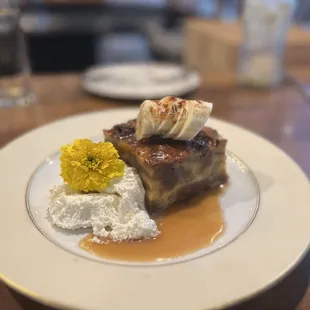 Banana Fosters bread pudding