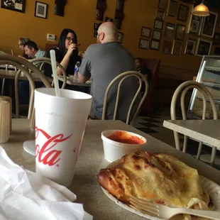Darn good calzone.