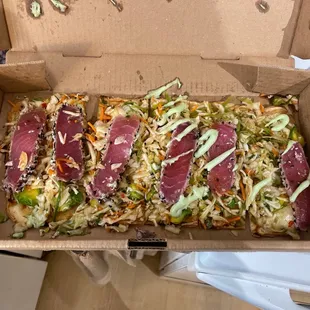 a pizza in a box