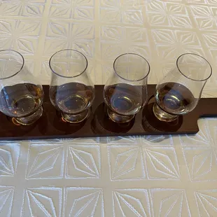 Barrel picks Bourbon Flight