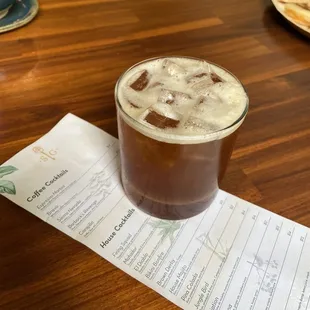 Carajillo: vodka, licor 43, cold brew