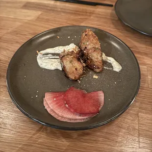 Chicken skewers - so good.