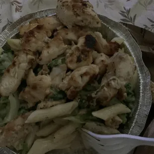 Ziti with Chicken and Broccoli Alfredo Dinner