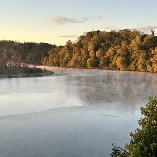 Beautiful views from our pavilion of the Mattaponi River.