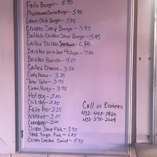 Main menu