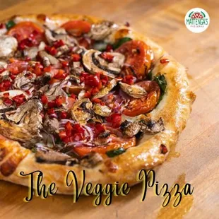 the vegetable pizza