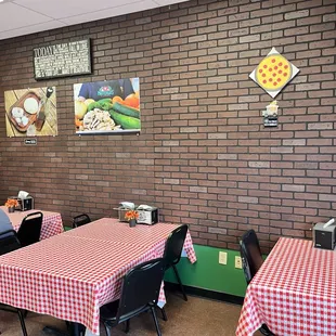 Inside seating area