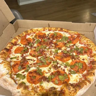 pizza, food