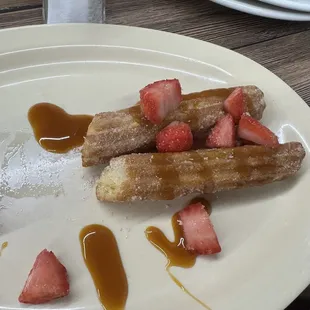 Cream stuffed churro