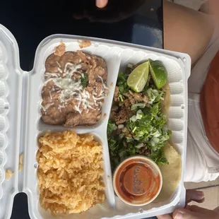 Carne Asada Taco Plate
