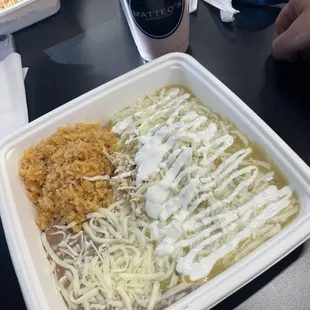 Hatch Green Enchiladas