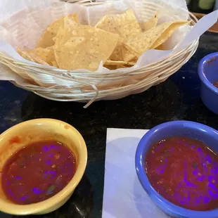 tortilla and salsa