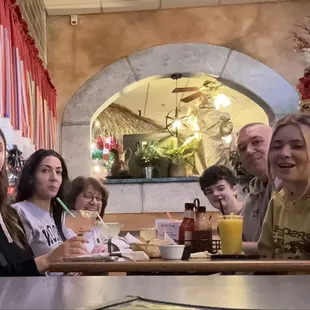 Our family at happy hour.