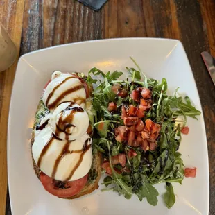 Avocado Caprese Toast